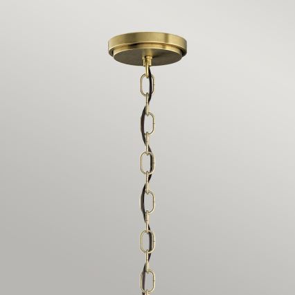 Quintiesse - Lustra pe lanț ROUX, 3xE27/60W/230V, diam. 40,6 cm, auriu