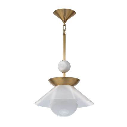 Quintiesse - Lustru pe tijă SAUCER M 1xE27/40W/230V Ø 36,6 cm, auriu