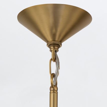 Quintiesse - Lustru pe tijă SAUCER M 1xE27/40W/230V Ø 36,6 cm, auriu