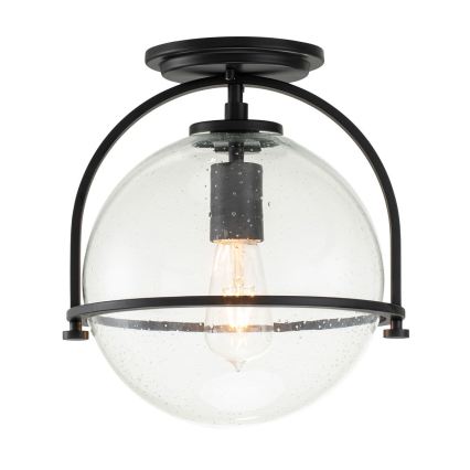 Quintiesse - Plafonieră SOMERSET 1xE27/60W/230V Ø 28,2 cm, neagră