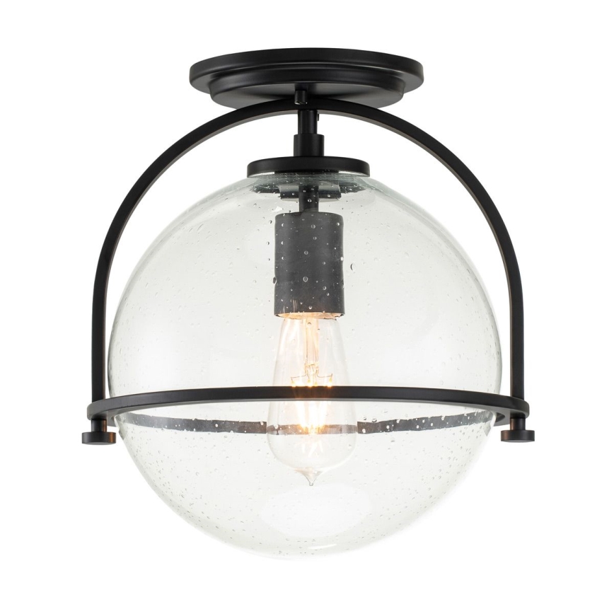 Quintiesse - Plafonieră SOMERSET 1xE27/60W/230V Ø 28,2 cm, neagră