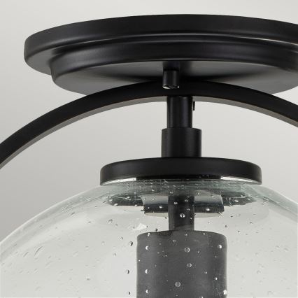 Quintiesse - Plafonieră SOMERSET 1xE27/60W/230V Ø 28,2 cm, neagră