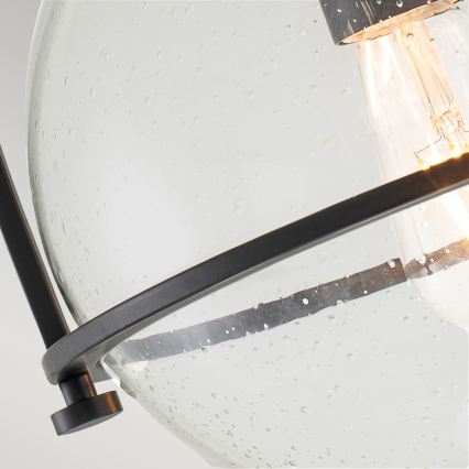 Quintiesse - Plafonieră SOMERSET 1xE27/60W/230V Ø 28,2 cm, neagră
