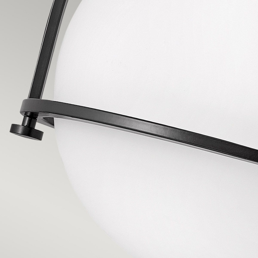 Quintiesse - Plafonieră SOMERSET, 1xE27/60W/230V, Ø 28,2 cm, neagră