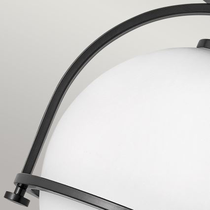 Quintiesse - Plafonieră SOMERSET, 1xE27/60W/230V, Ø 28,2 cm, neagră