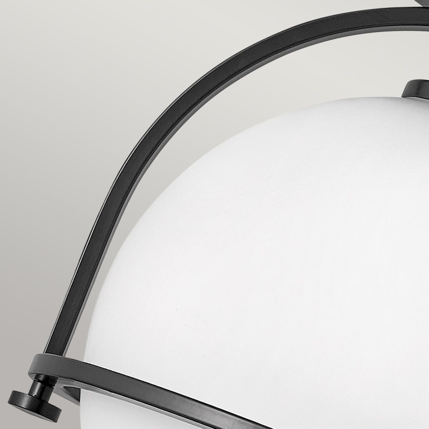 Quintiesse - Plafonieră SOMERSET, 1xE27/60W/230V, Ø 28,2 cm, neagră