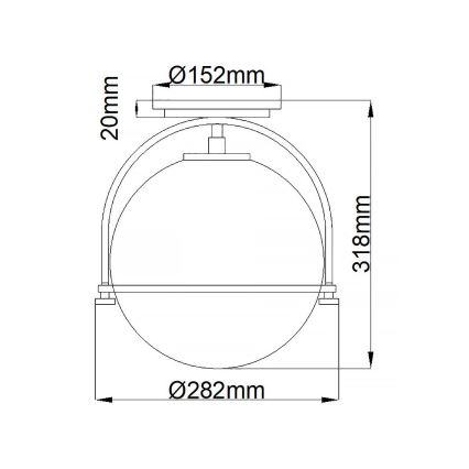 Quintiesse - Plafonieră SOMERSET, 1xE27/60W/230V, Ø 28,2 cm, neagră