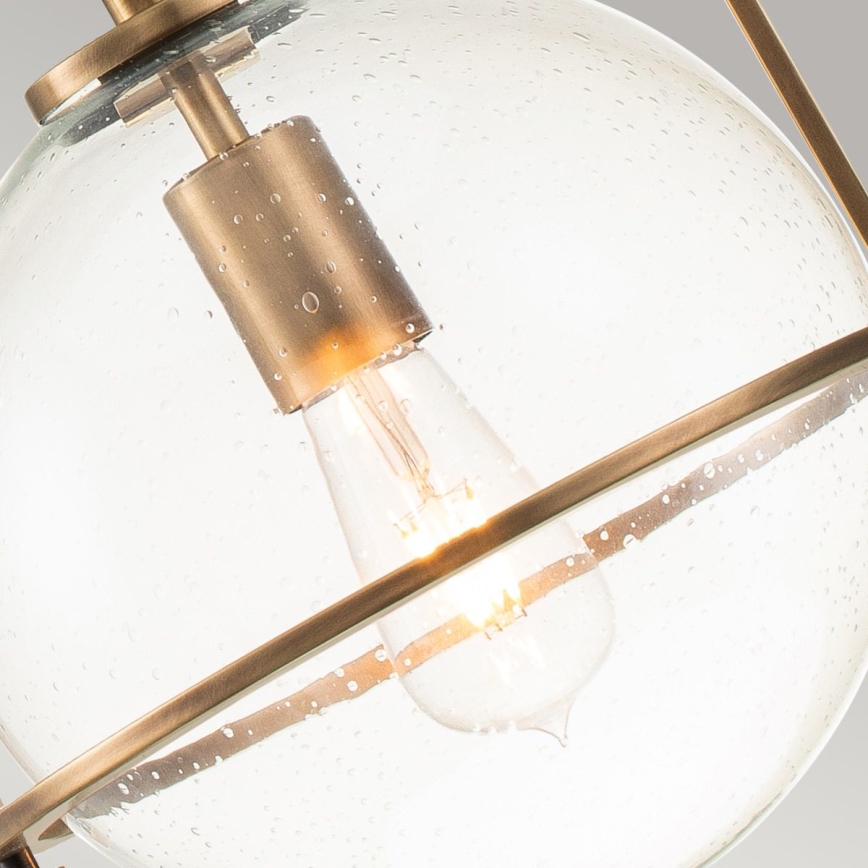 Quintiesse - Lustră pe tijă SOMERSET 1xE27/60W/230V Ø 28,9 cm bronz