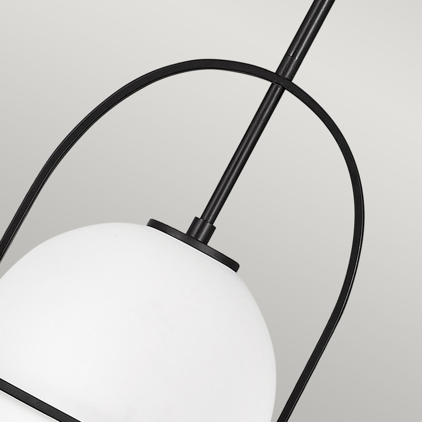 Quintiesse - Lustra pe tijă SOMERSET 1xE27/60W/230V Ø 28,9 cm neagră