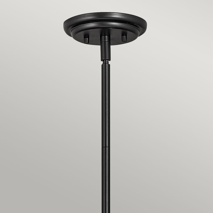 Quintiesse - Lustra pe tijă SOMERSET 1xE27/60W/230V Ø 28,9 cm neagră