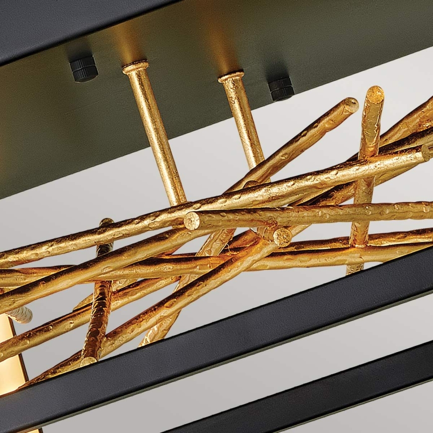 Quintiesse - Plafonier STYX LED/8W/230V negru/auriu