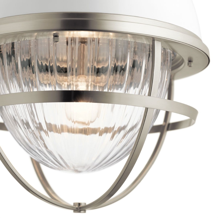 Quintiesse - Lampă suspendată pe tijă TOLLIS 1xE27/40W/230V Ø 40,8 cm crom mat