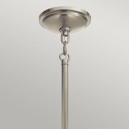 Quintiesse - Lampă suspendată pe tijă TOLLIS 1xE27/40W/230V Ø 40,8 cm crom mat