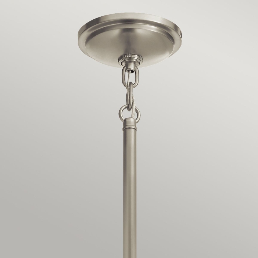 Quintiesse - Lampă suspendată pe tijă TOLLIS 1xE27/40W/230V Ø 40,8 cm crom mat