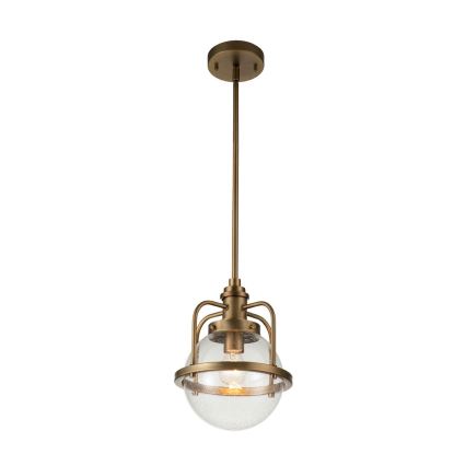 Quintiesse - Lampă suspendată de exterior pe tijă TRIOCENT 1xE27/40W/230V Ø 24 cm IP44 bronz