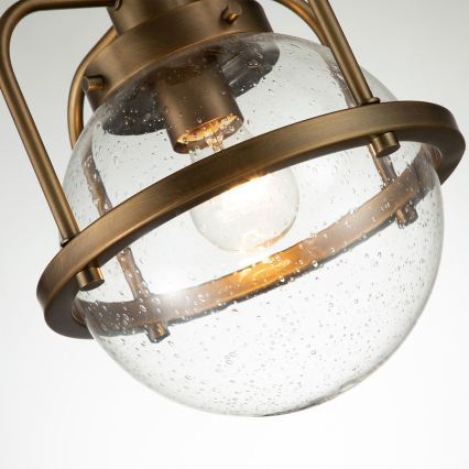 Quintiesse - Lampă suspendată de exterior pe tijă TRIOCENT 1xE27/40W/230V Ø 24 cm IP44 bronz
