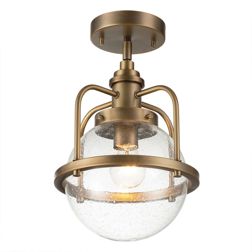 Quintiesse - Lampă suspendată de exterior pe tijă TRIOCENT 1xE27/40W/230V Ø 24 cm IP44 bronz
