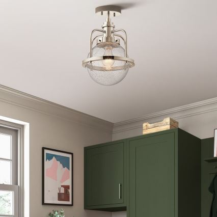 Quintiesse - Lustră de exterior pe tijă TRIOCENT 1xE27/40W/230V IP44 crom lucios