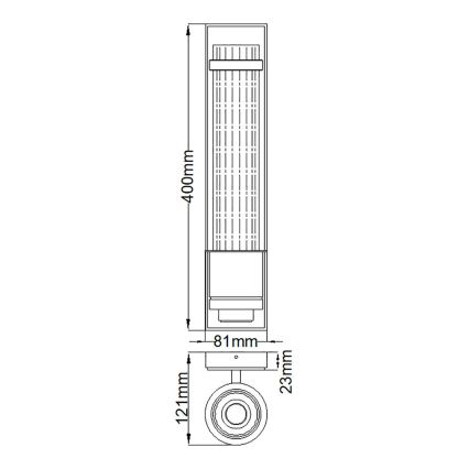 Quintiesse - Aplică de perete LED pentru baie WELLINGTON 1xE27, 7W, 230V, IP44, crom lucios
