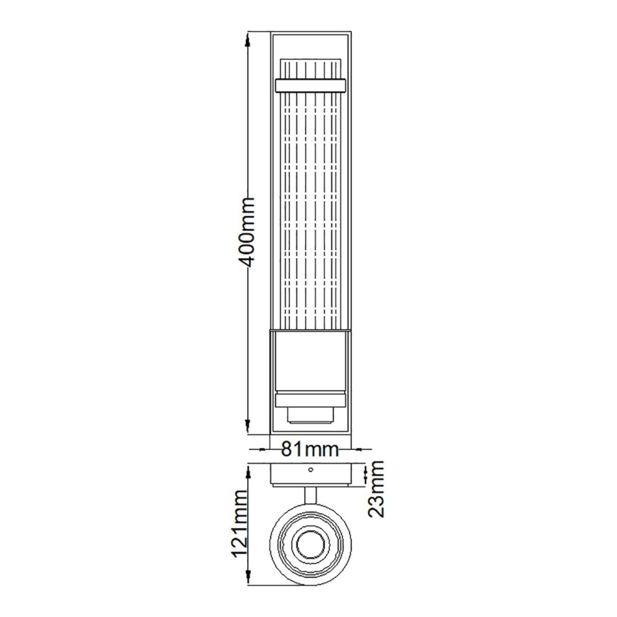 Quintiesse - Aplică de perete LED pentru baie WELLINGTON 1xE27, 7W, 230V, IP44, crom lucios