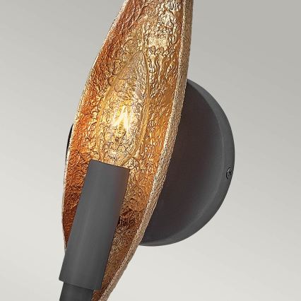 Quintiesse - Aplica de perete WILLOW 1xE14/40W/230V, aurie/neagră