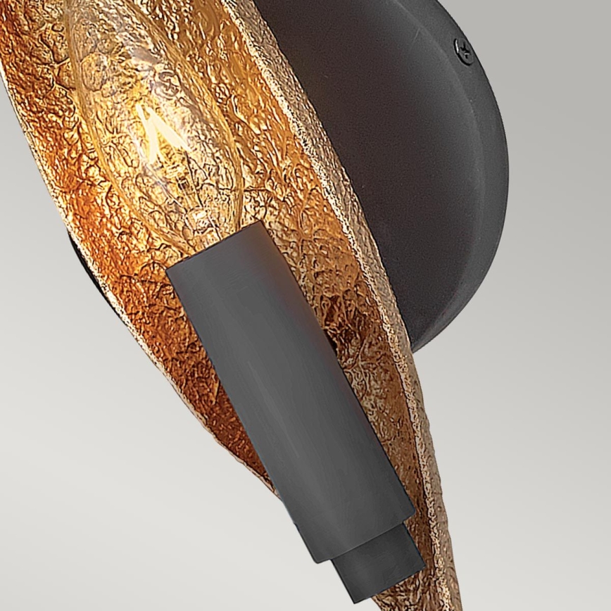 Quintiesse - Aplica de perete WILLOW 1xE14/40W/230V, aurie/neagră