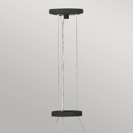 Quintiesse - Lustră suspendată pe cablu WILLOW, 6 x E14 / 40W / 230V, Ø 61 cm, auriu/negru