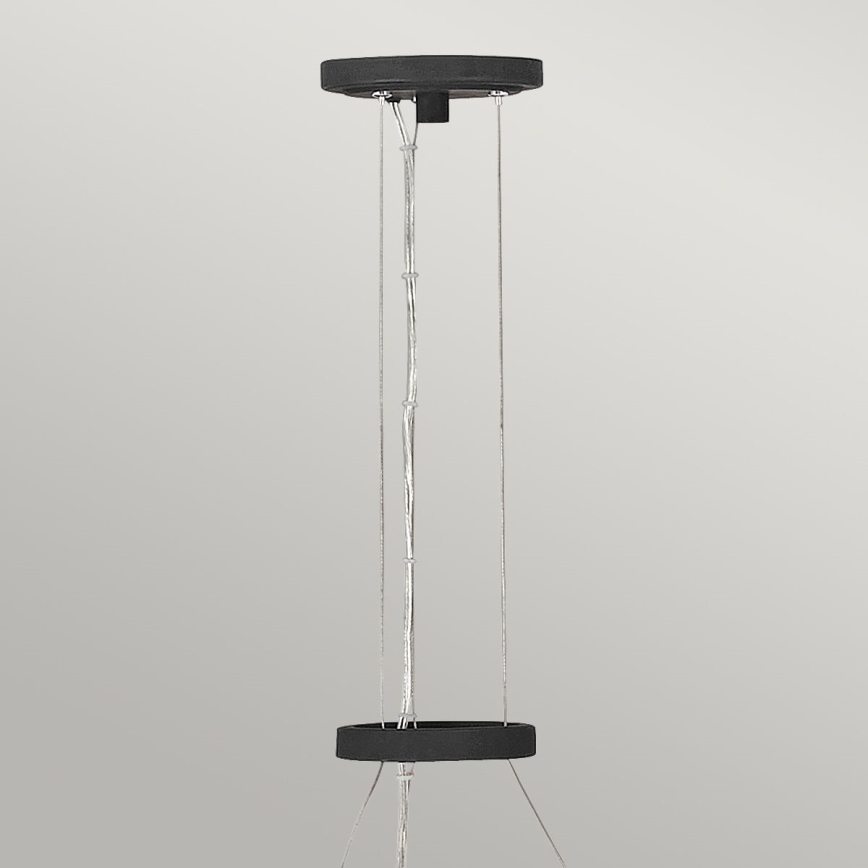 Quintiesse - Lustră suspendată pe cablu WILLOW, 6 x E14 / 40W / 230V, Ø 61 cm, auriu/negru