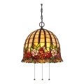 Quoizel - Candelabru suspendat pe lanț Tiffany ROSECLIFFE 3xE27/100W/230V