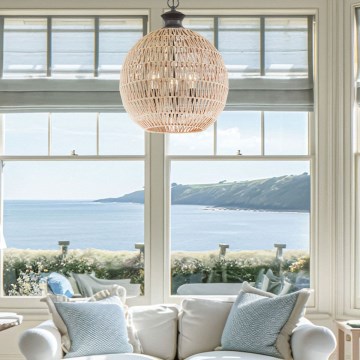 Quoizel - Lustru cu lanț CASABLANCA 3xE27/60W/230V maro