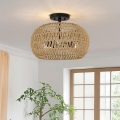 Quoizel - Plafonieră CASABLANCA 3xE27/60W/230V, maro