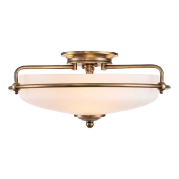 Quoizel - Plafonieră GRIFFIN 3 x E27/60W/230V, finisaj bronz