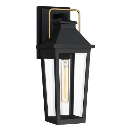 Quoizel - Aplica de perete pentru exterior BUCKLEY M 1xE27/40W/230V IP44 negru