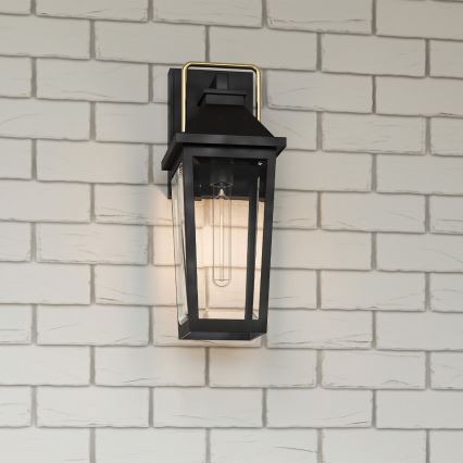 Quoizel - Aplica de perete pentru exterior BUCKLEY M 1xE27/40W/230V IP44 negru