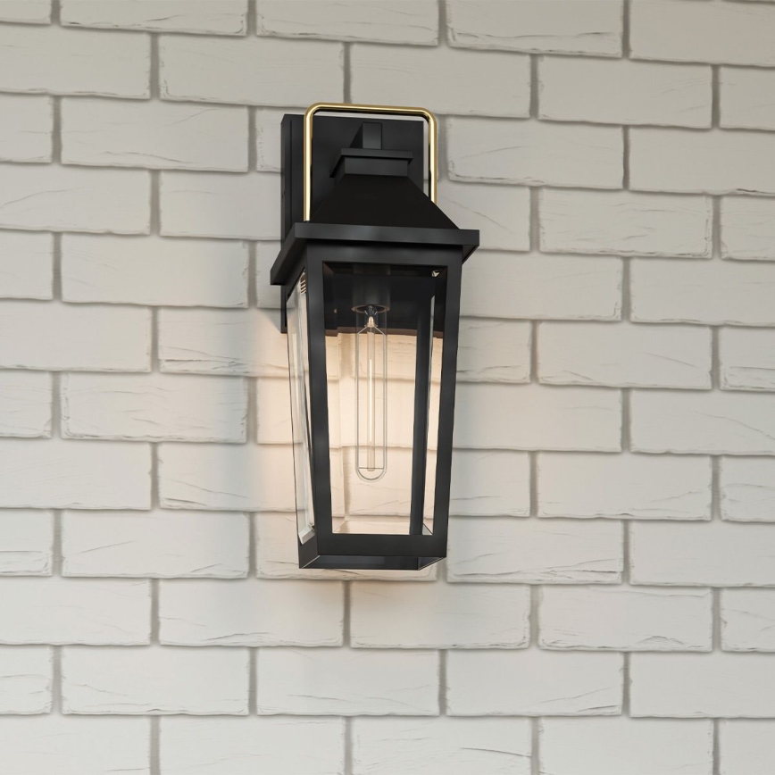 Quoizel - Aplica de perete pentru exterior BUCKLEY M 1xE27/40W/230V IP44 negru