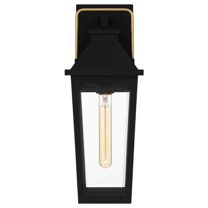 Quoizel - Aplica de perete pentru exterior BUCKLEY M 1xE27/40W/230V IP44 negru