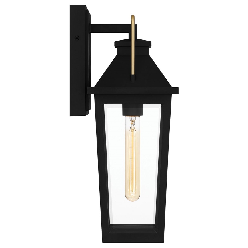 Quoizel - Aplica de perete pentru exterior BUCKLEY M 1xE27/40W/230V IP44 negru