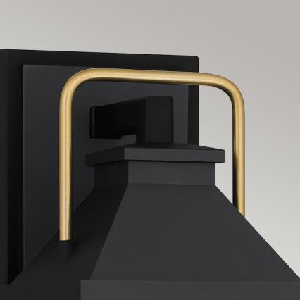 Quoizel - Aplică de exterior BUCKLEY S, 1xE27/40W/230V, IP44, neagră