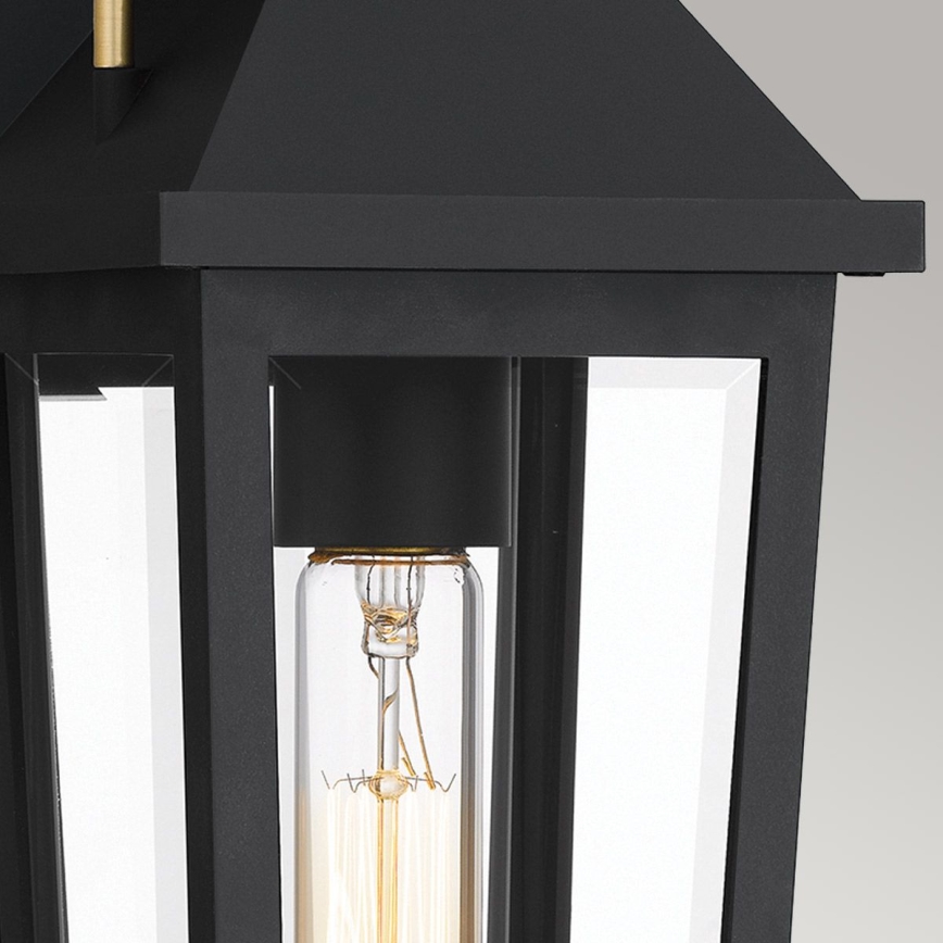 Quoizel - Aplică de exterior BUCKLEY S, 1xE27/40W/230V, IP44, neagră