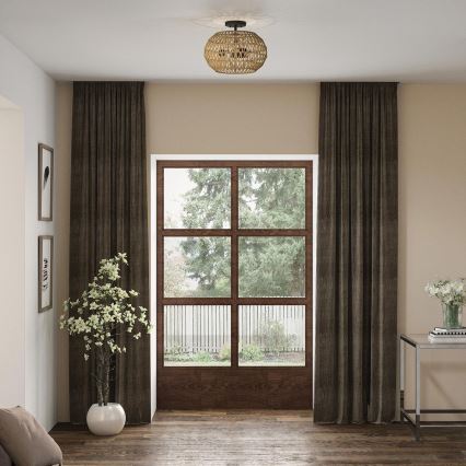 Quoizel - Plafonieră CASABLANCA 3xE27/60W/230V, maro