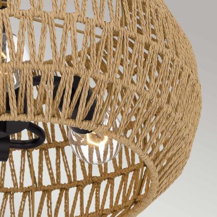 Quoizel - Plafonieră CASABLANCA 3xE27/60W/230V, maro