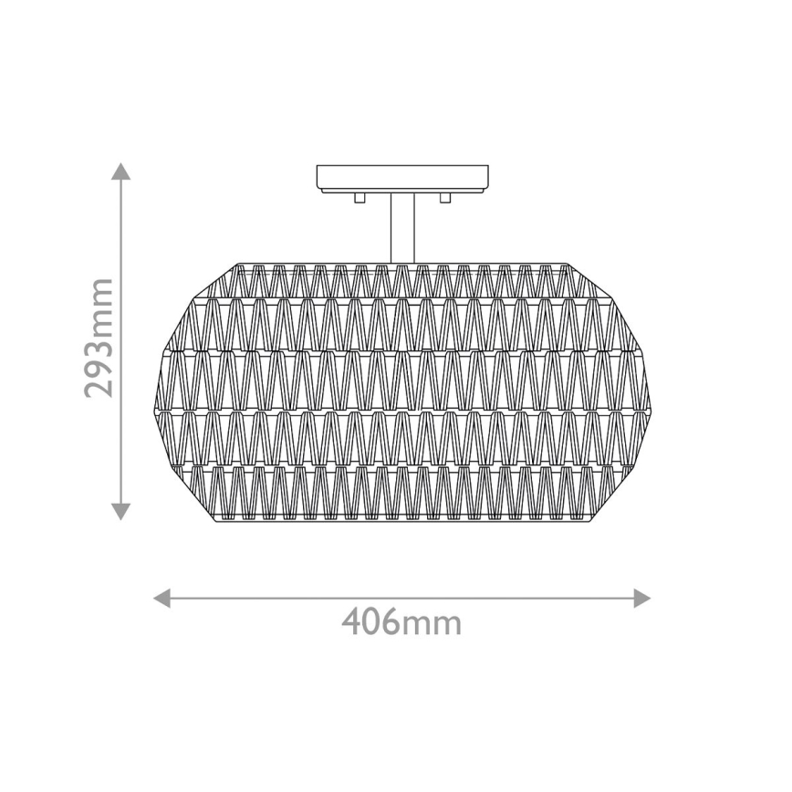 Quoizel - Plafonieră CASABLANCA 3xE27/60W/230V, maro