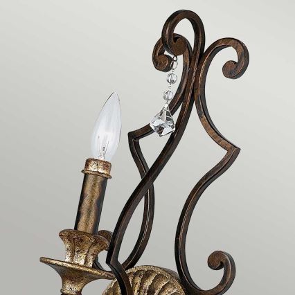 Quoizel - Aplică de perete MARQUETTE 1xE14/60W/230V, bronz