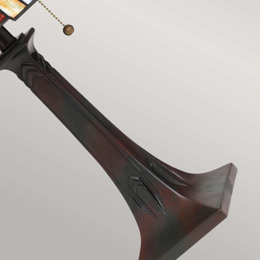 Lampă de masă Tiffany MAYBECK Quoizel, 2xE27/60W/230V