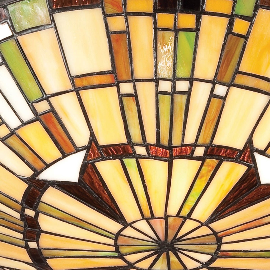 Quoizel - Plafonieră Tiffany REED, 2 x E27, 60 W, 230 V, Ø 42 cm