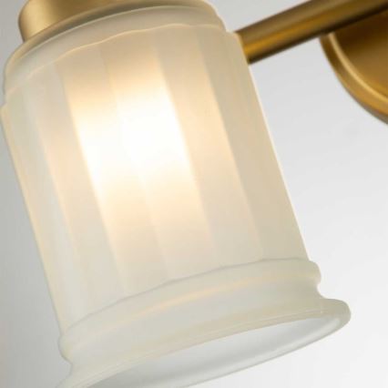 Quoizel - Aplica de perete LED pentru baie SWELL, 2x G9, 3 W, 230 V, IP44, aurie