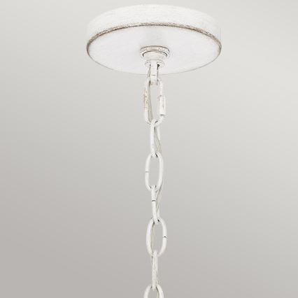Quoizel - Lustru suspendat pe lanț WAYLON 4xE27/60W/230V diam. 50,4 cm maro/alb