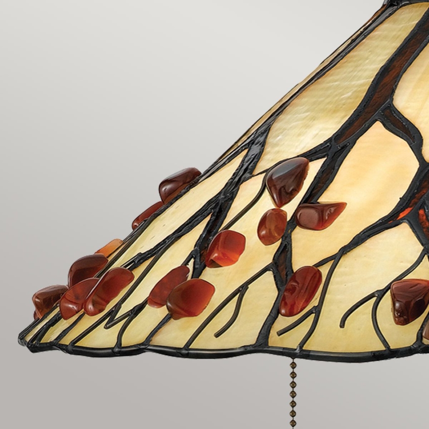 Quoizel - Lampă de masă Tiffany WHISPERING 2xE27/60W/230V