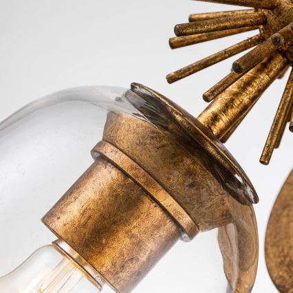 Quoizel - Aplică de perete STARING 2xE27/40W/230V cupru