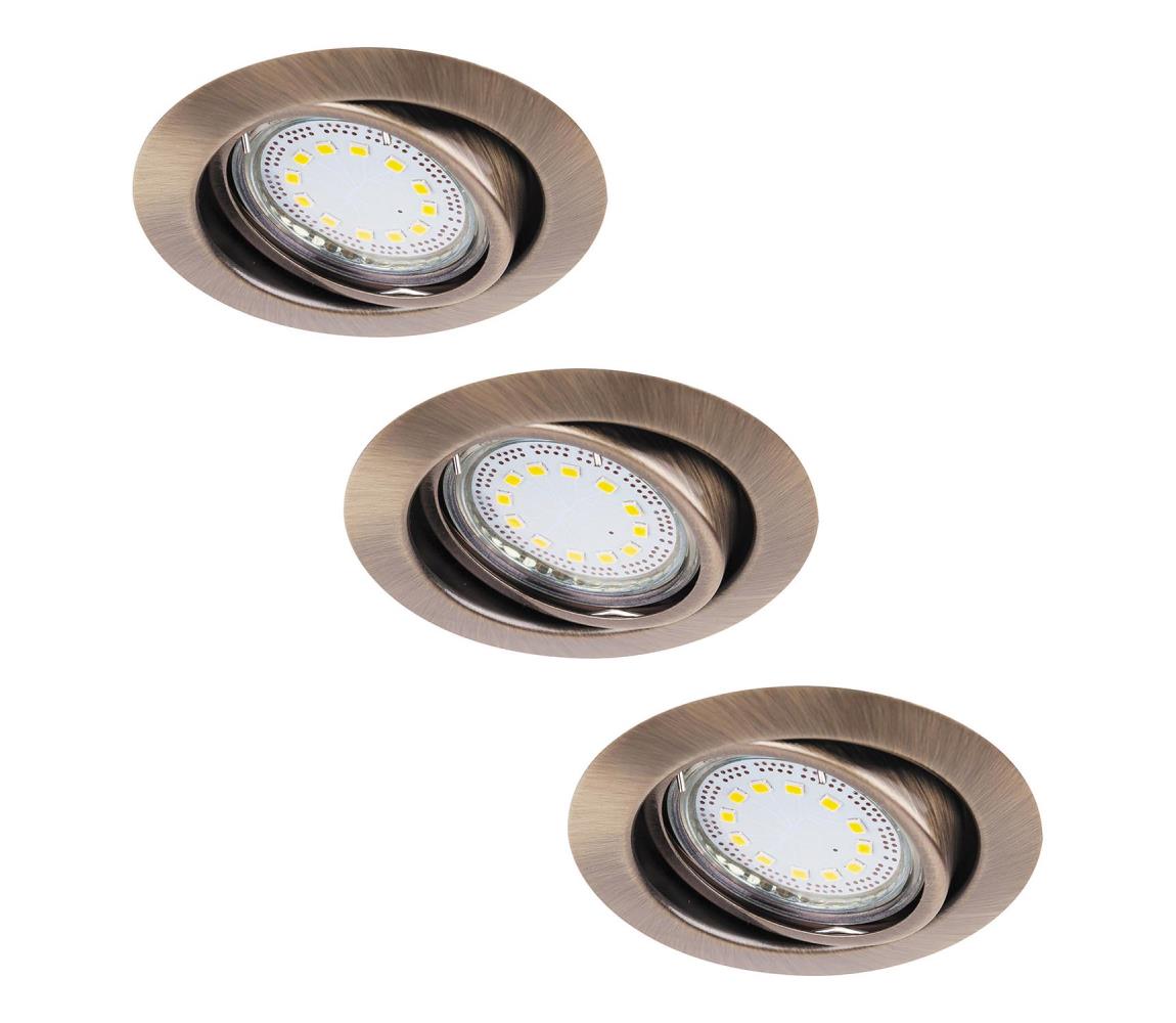 Rabalux 1051 - SET 3x Corp de iluminat tavan fals LITE 3xGU10-LED/3W/230V
